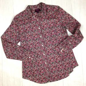 Liberty for J Crew Floral Cotton Blouse 4
